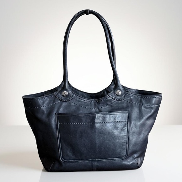 Authentic Coach Black Leather Bleeker Legacy Tote Bag! - Picture 4 of 13